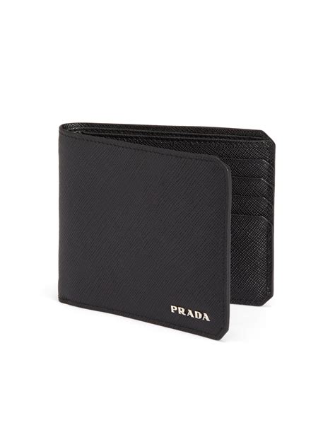 prada wallet mens long saffiano leather grey|prada cardholder.